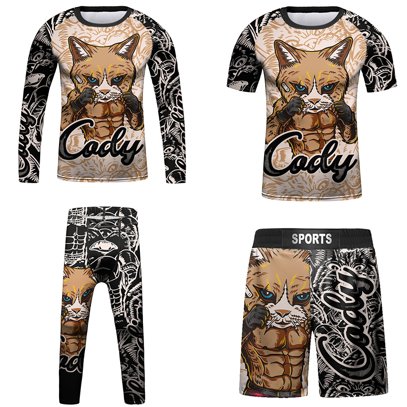 Plant Parent T Shirt - Kids Bjj Rashguard Jiu T-shirt+Pant KickBoxing